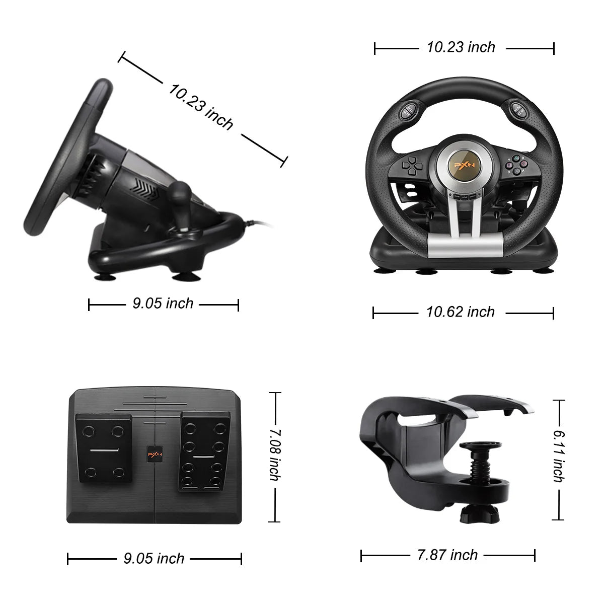 PXN V3 Pro Racing Wheel pentru PC & Console Wheel 180°