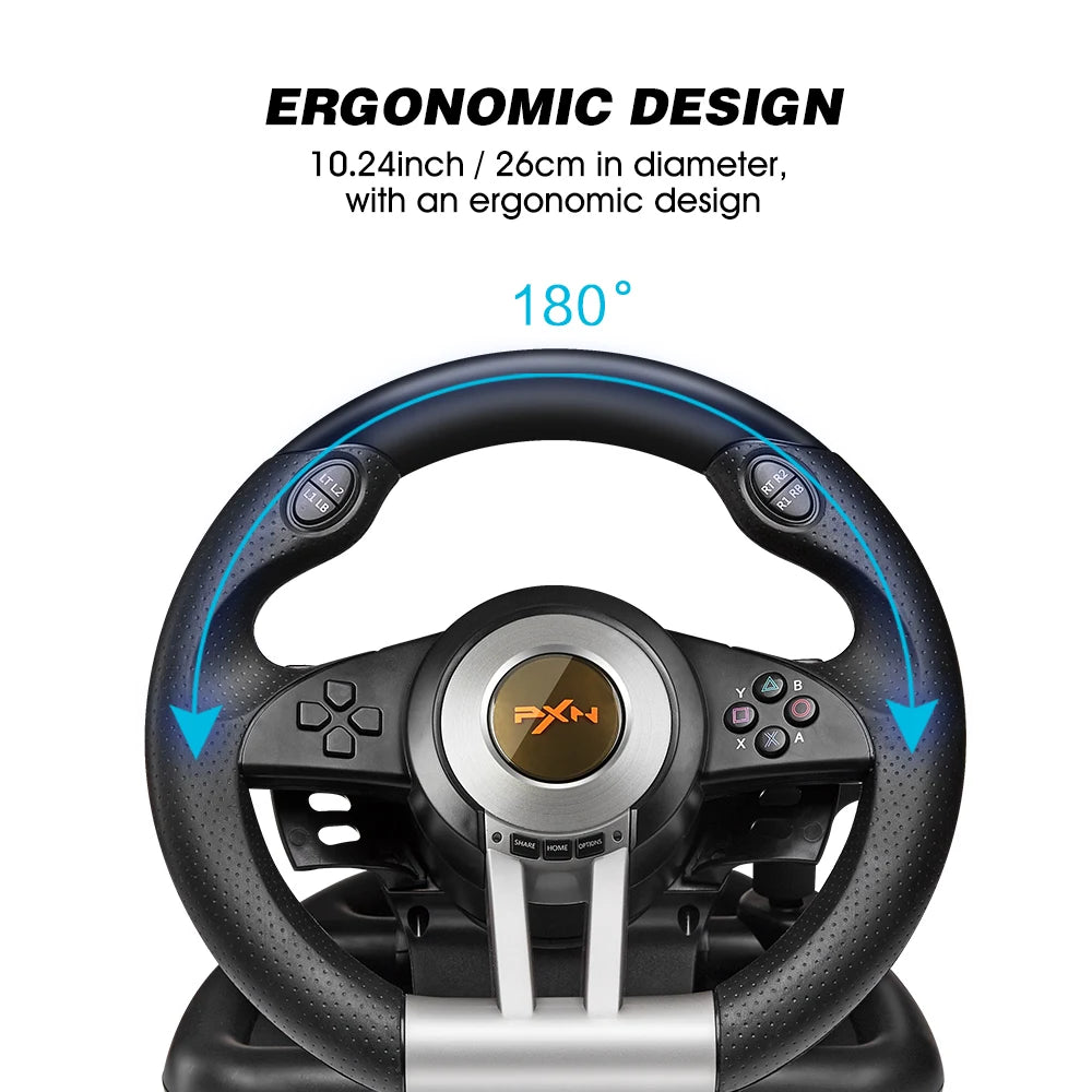 PXN V3 Pro Racing Wheel pentru PC & Console Wheel 180°