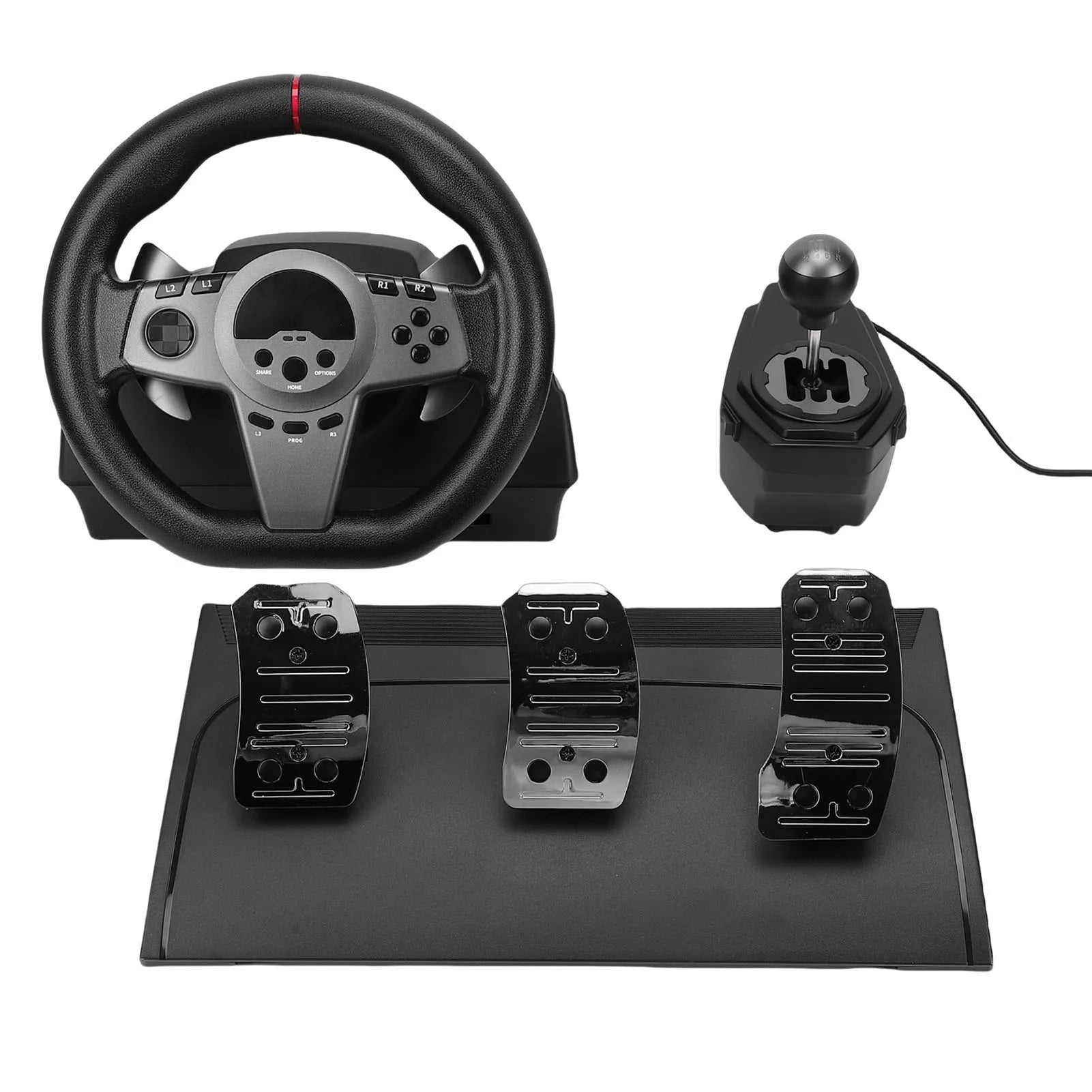 Gaming Racing Wheel 270° with Pedals for PC & Switch